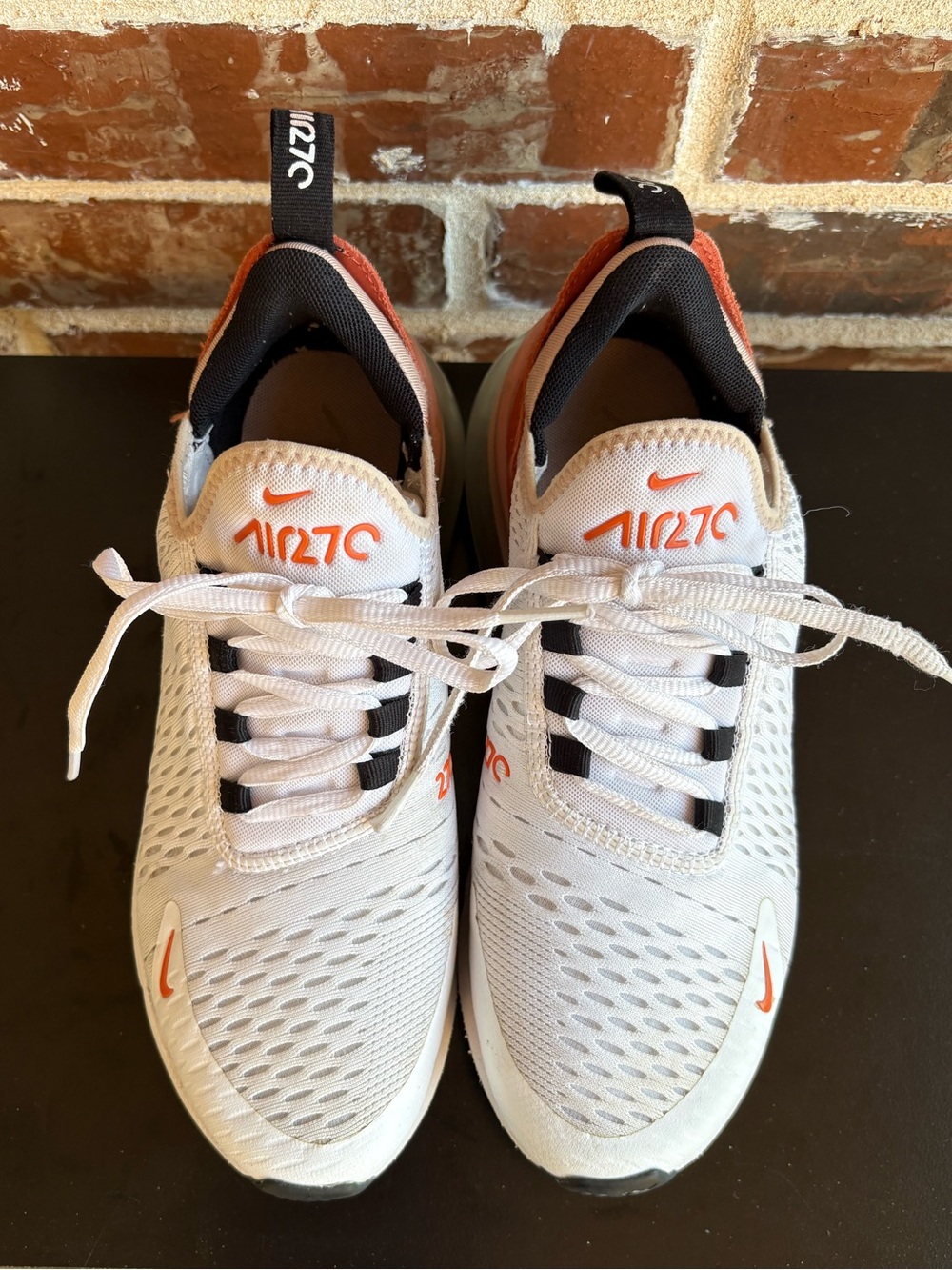 Nike Air Max 270 White Burnt Sunrise Women’s Sneakers Size 8 - Picture 3 of 15